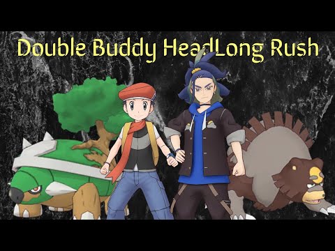 Hazy And Ground Splitting HeadLong Rush. Pokemon Masters EX.