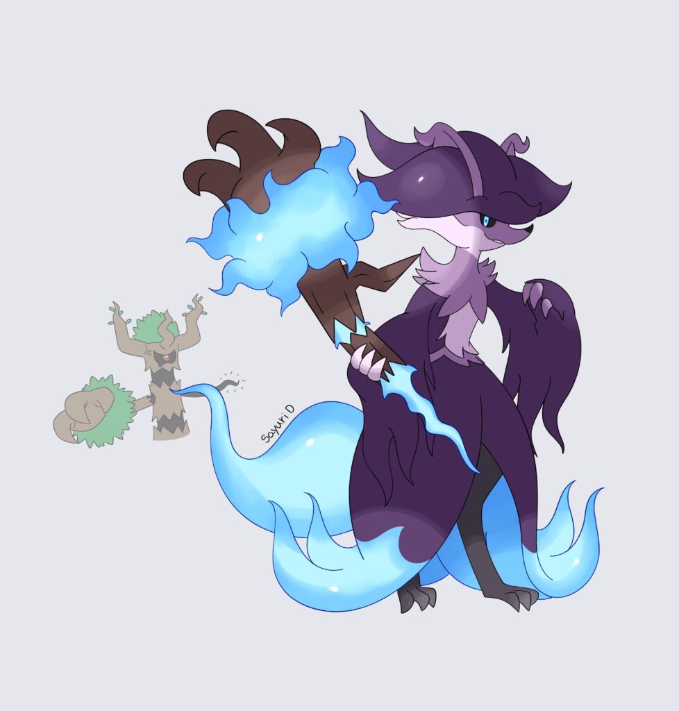 Ghost type Delphox (redesign)