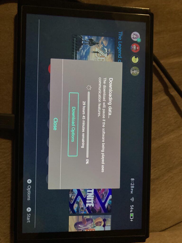 Slow download speeds for switch