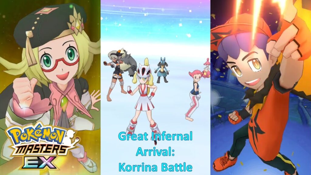 Pokemon Masters EX:  Great Infernal Arrival - Korrina Battle