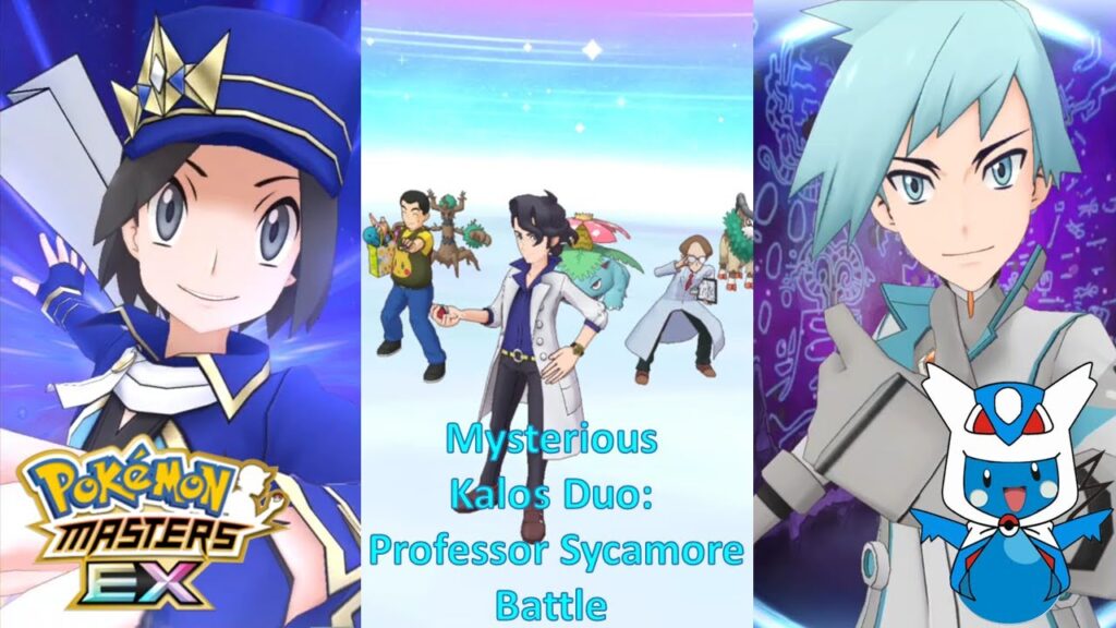 Pokemon Masters EX:  Mysterious Kalos Duo - Professor Sycamore Battle