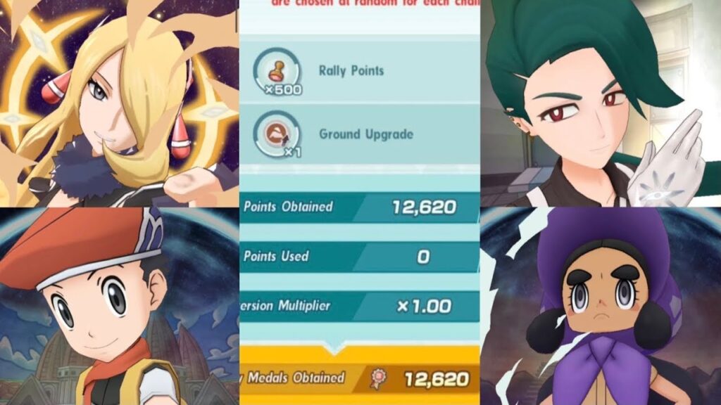 Sticking the landing at the Battle Rally (Ground Upgrade, 12,620 points) [Pokemon Masters EX]