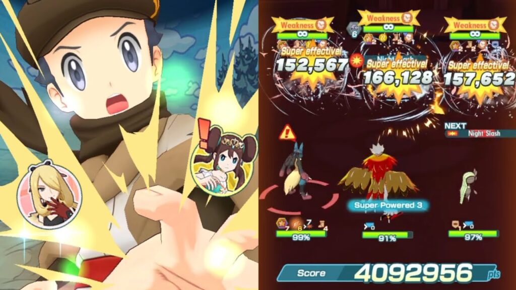 4.09 million with 6/5 Rei, SSA Cynthia, NC Rosa | Fighting 3v3 Damage Challenge | Pokemon Masters EX