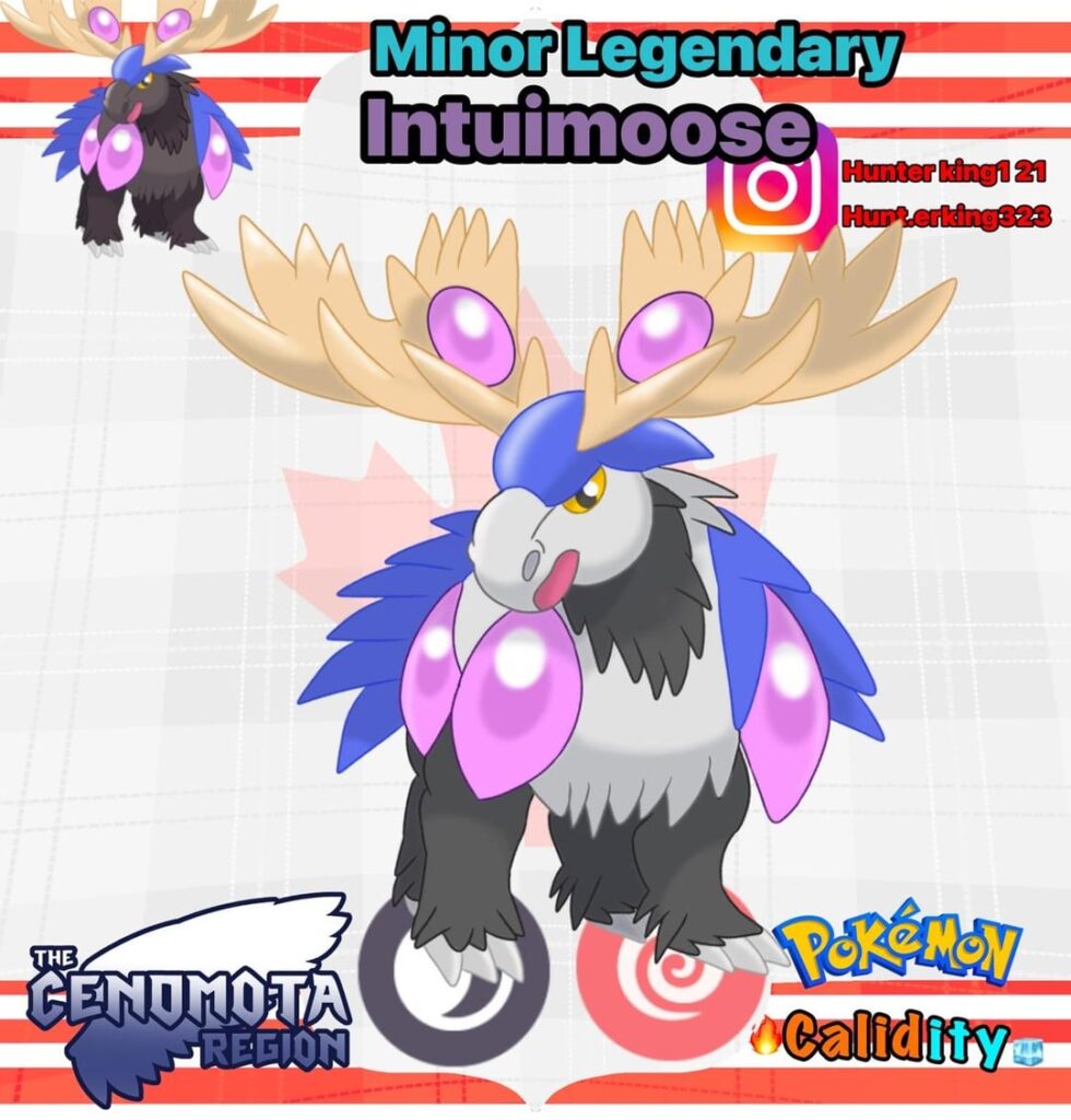 Here’s the next legendary Pokemon. Based on a moose (how come we don’t have a moose)
