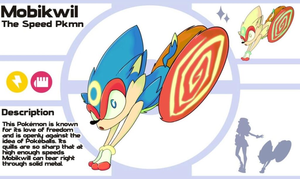 Meet my Sonic Fakemon: Mobikwil!