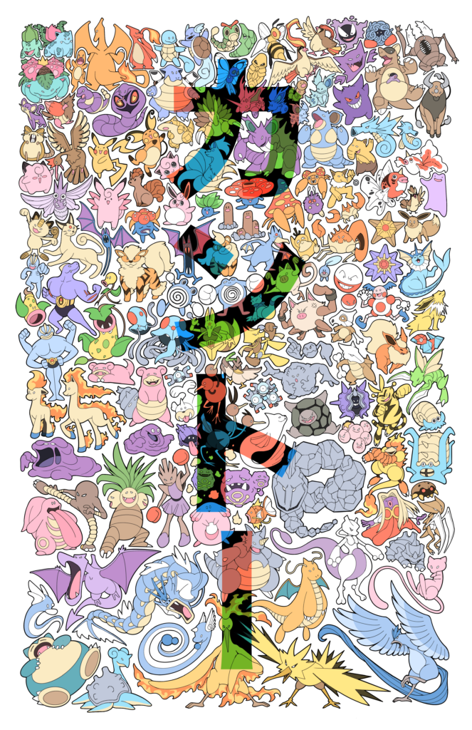 I drew every Gen 1 pokemon!