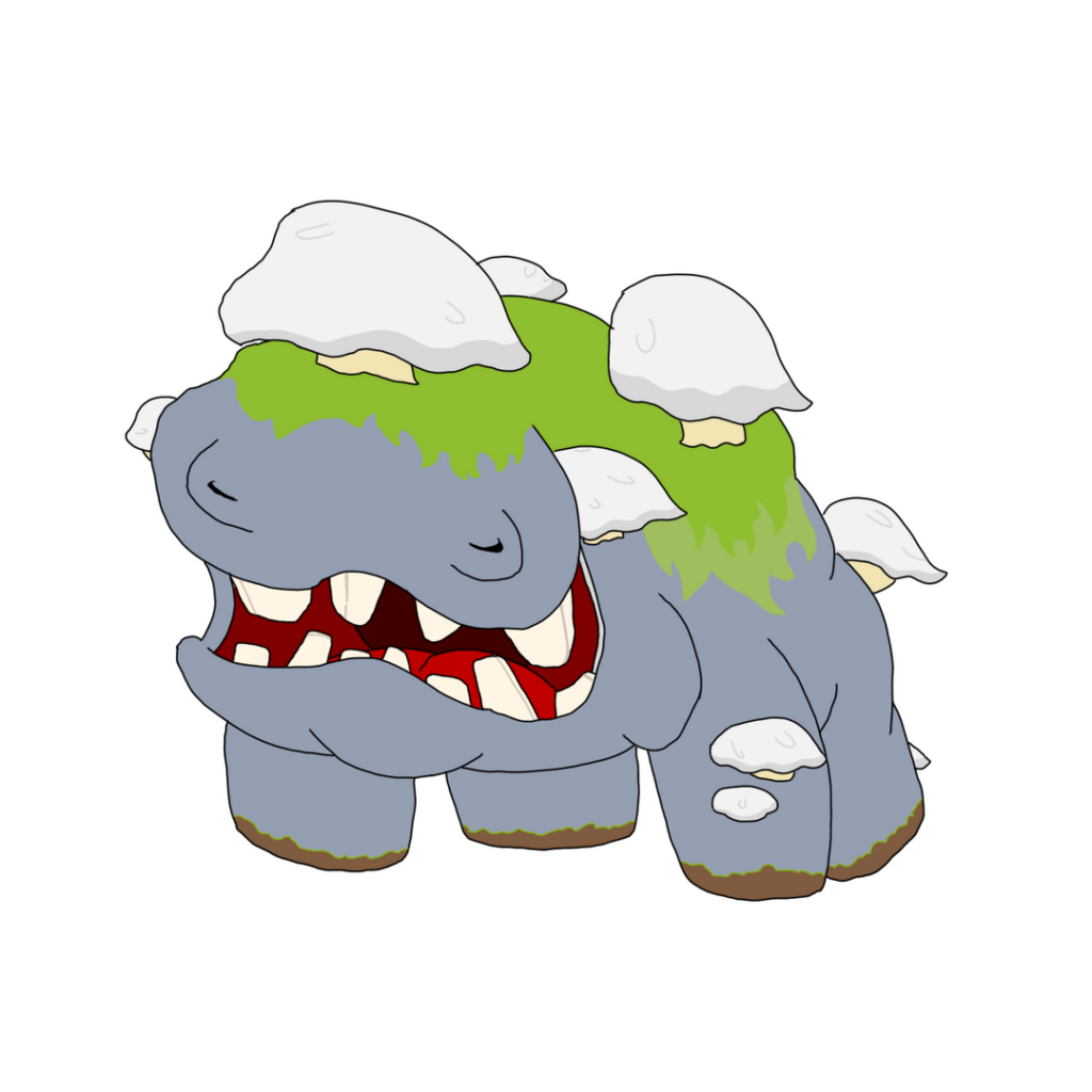 The first Dragon-Type discovered in the Tamago Region- such an unsuspecting face! Meet Gnawsis and Termagicine!