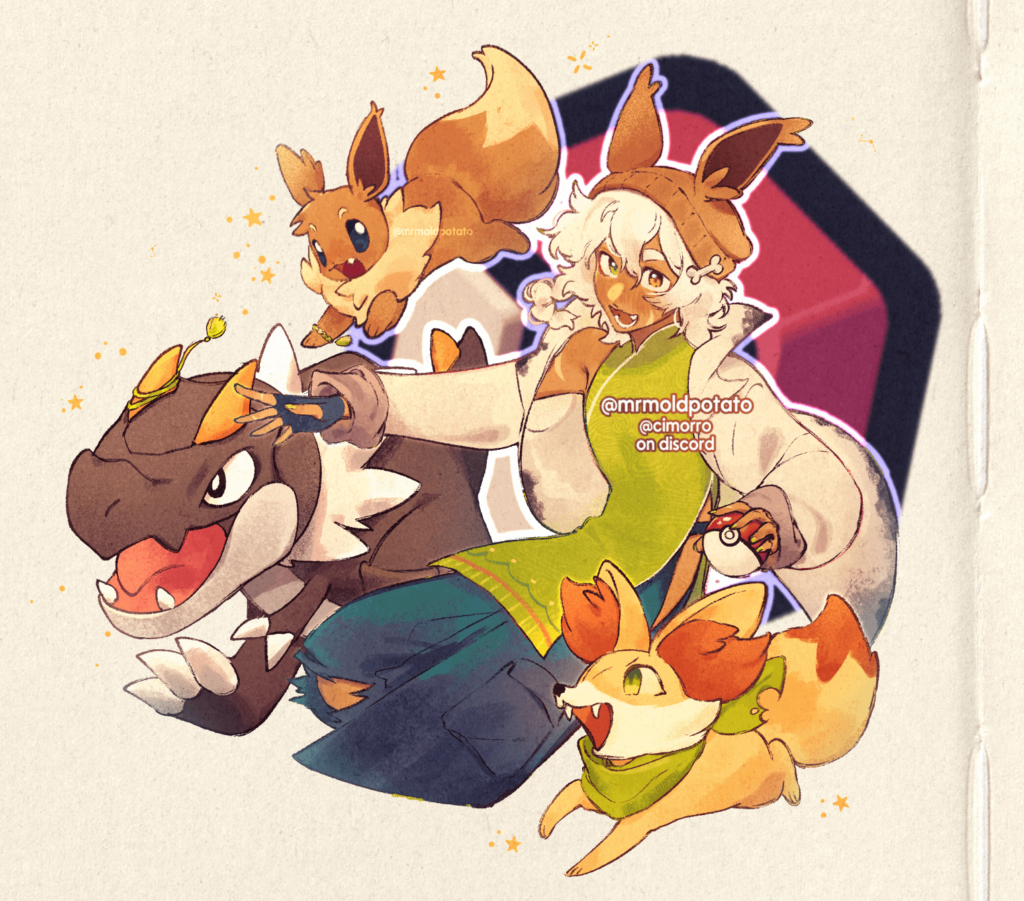 [OC] Silly pokemon team art !!