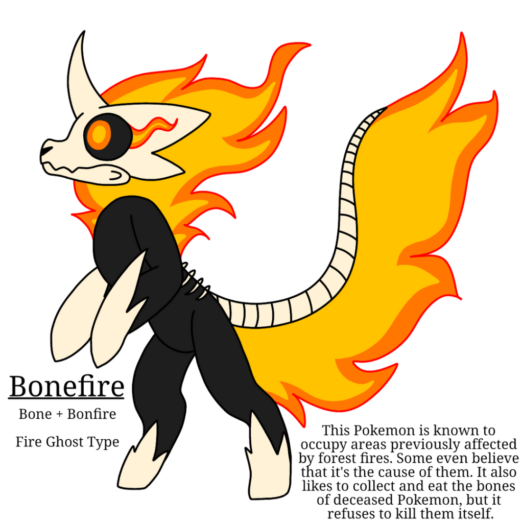 Bonefire, The Wildfire Pokemon [Art By Me]