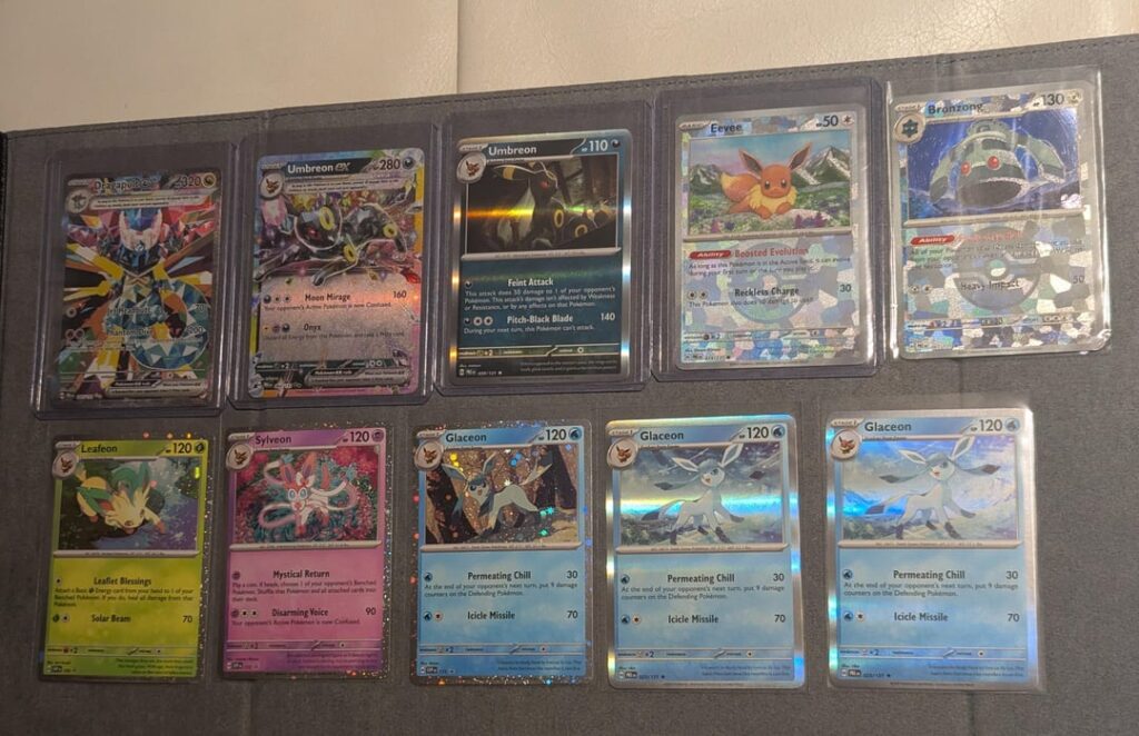 Opened 3 Prismatic Tech Sticker Blisters