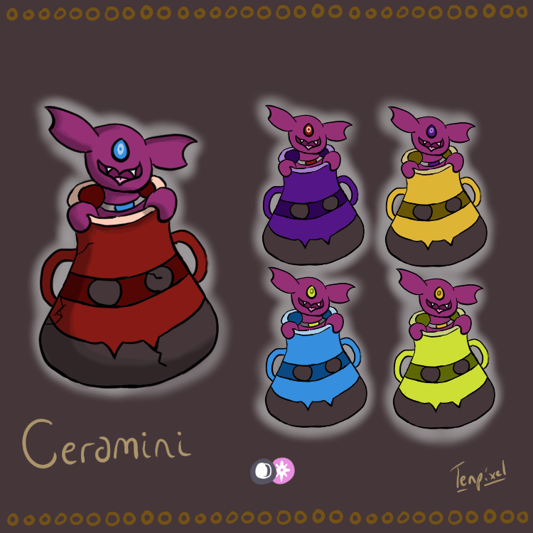 Introducing Ceramini - The Pot Pest Pokemon