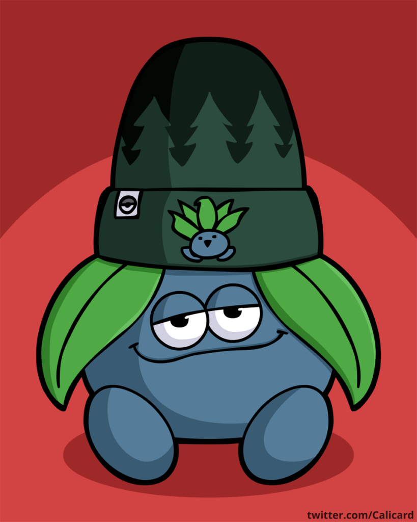 Oddish Wearing an Oddish Hat. (OC)