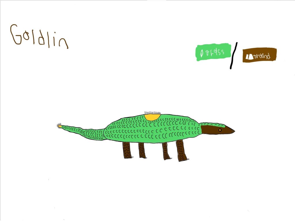 Here’s a pangolin fakemon.