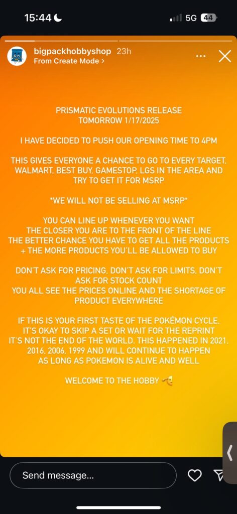 "Don't ask for pricing" ahh