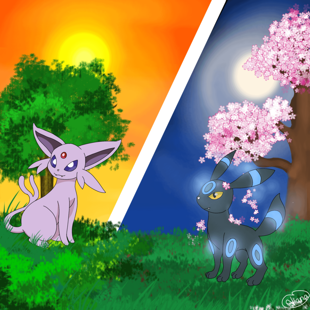 Espeon and Umbreon [OC]