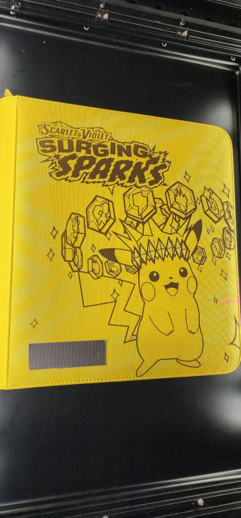 First successful laser etched Vaultx binder!