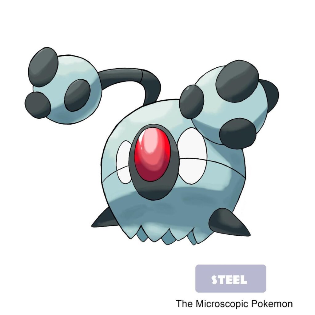 Steel type Plankton Pokémon