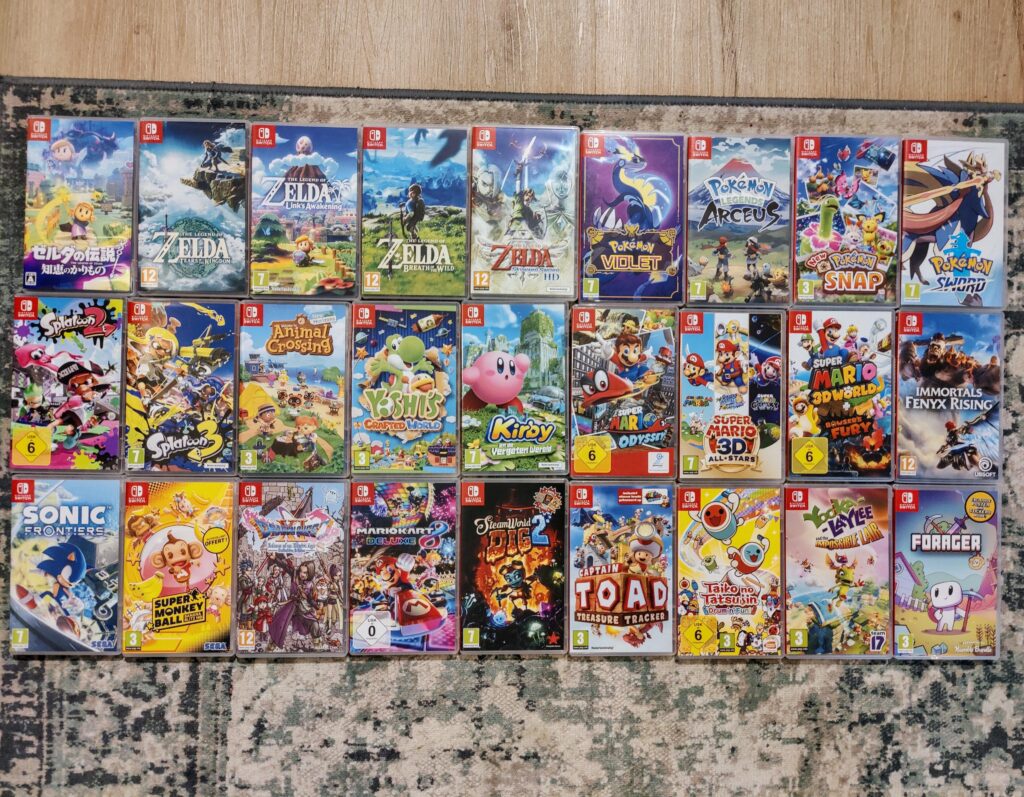 My Nintendo Switch collection so far!