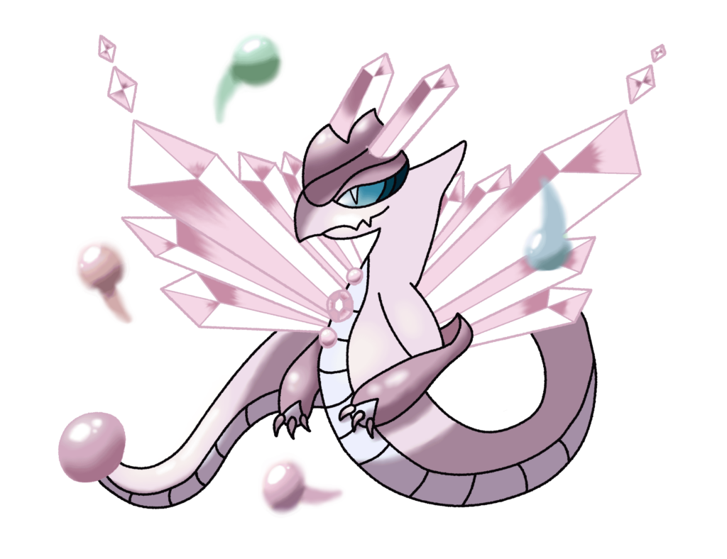 Legendary Fakemon I made named Aetherion. Commissioned by SilverTheShinyEevee on Imgflip.