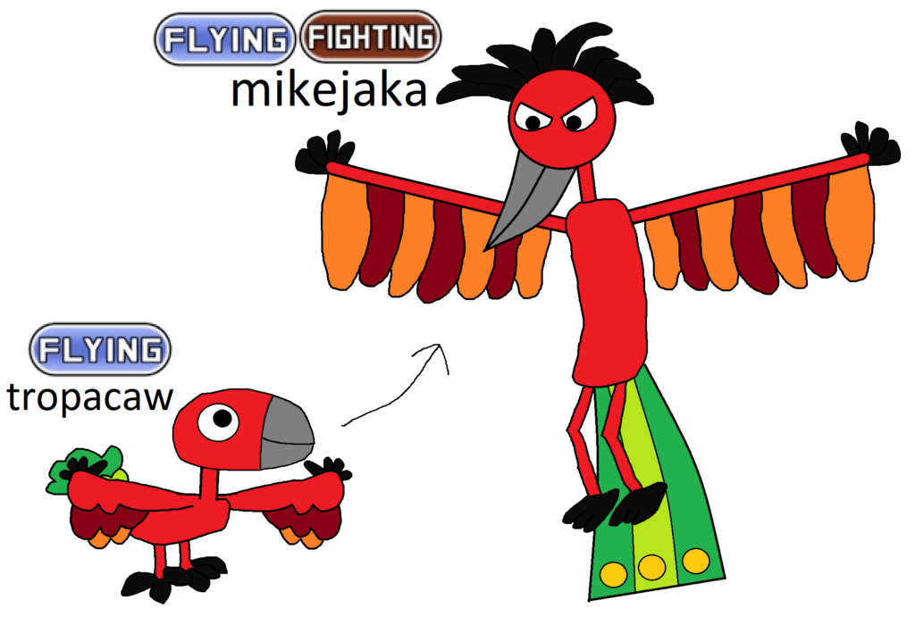 Tropical bird fakemons