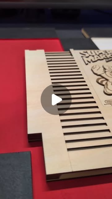 Wooden NES Mario Bros 3 cartridge!