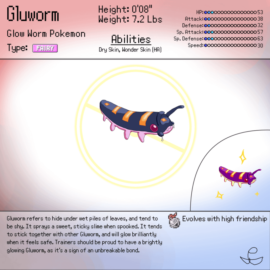 The Lil' Velvet Worms: Gluworm and Velvalm!