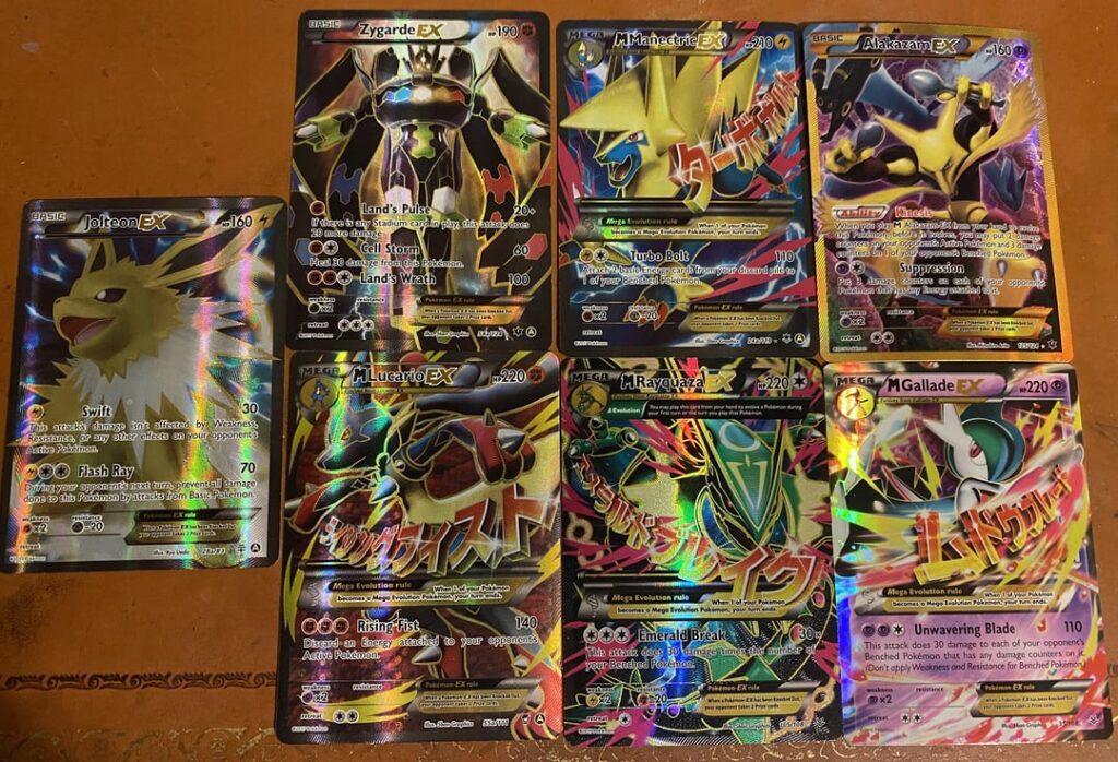 I was clearing out my desk, and found some lost Pokemon Cards I forgot I had.
