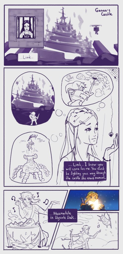 Made a small funny botw comic (oc)