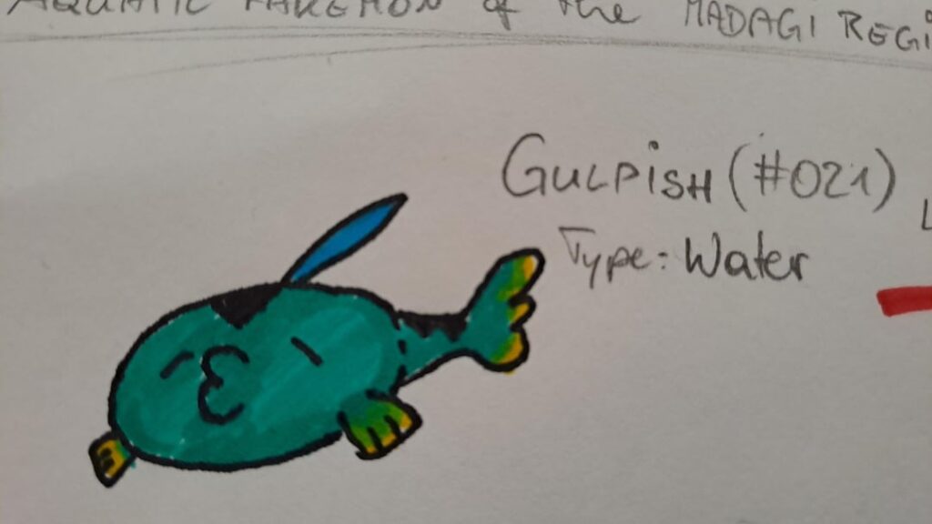 My first attempt at a convergent Fakémon for my region Madagi