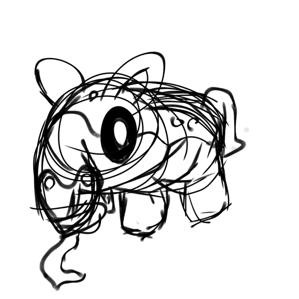 Dudes I am now redisigning the tapir dude her EIS what I have as of rn (also adding the final sketch of the coffee cuckoo dude)