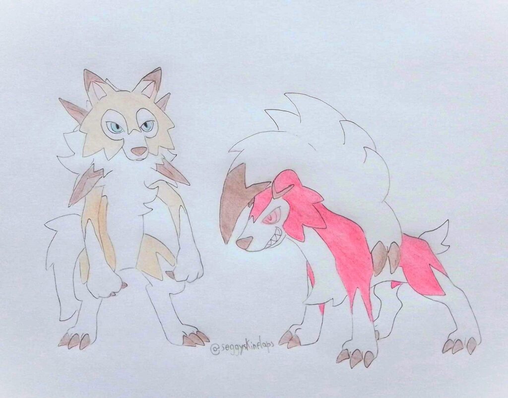 normal Lycanroc doodle