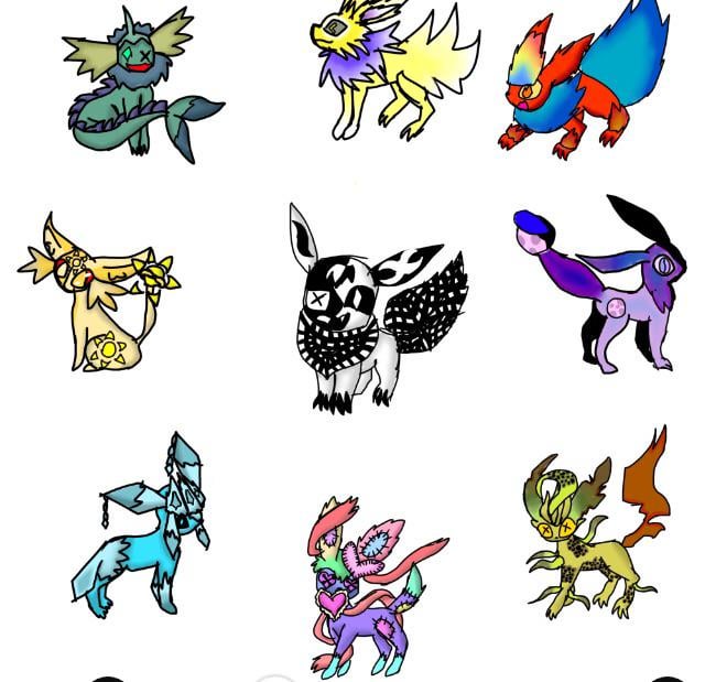 Made eeveeloution styles based on phobias!