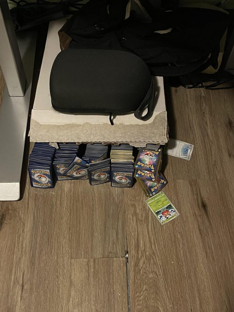 PSA, don't store cards on the floor
