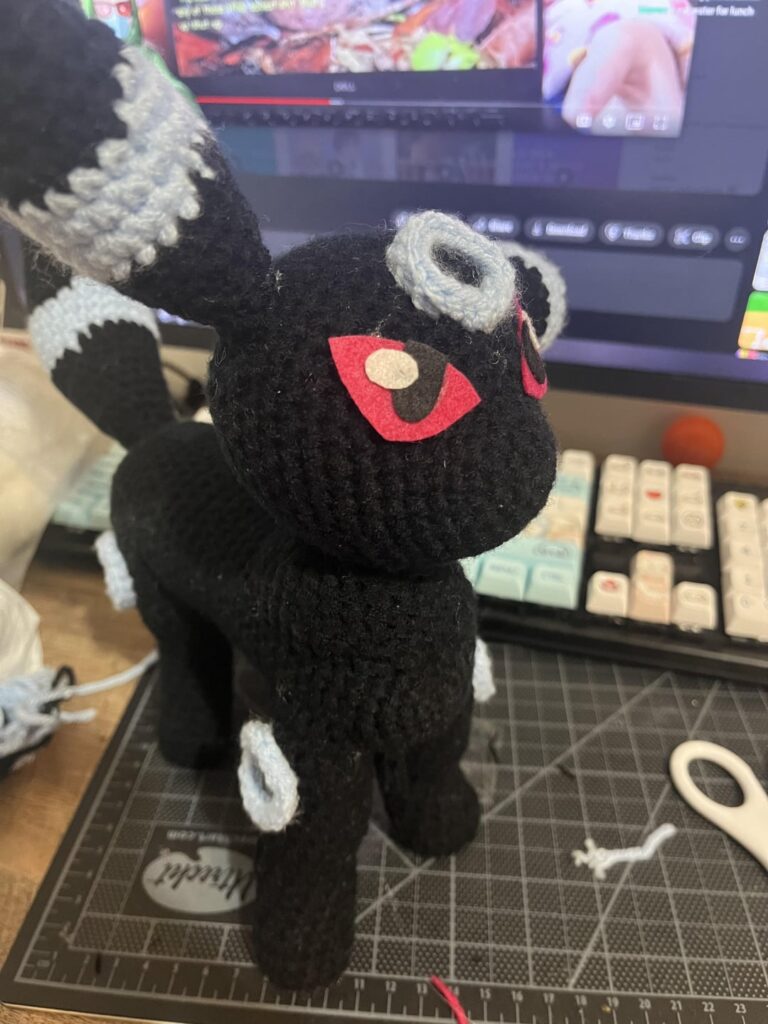 Crocheted Umbreon!