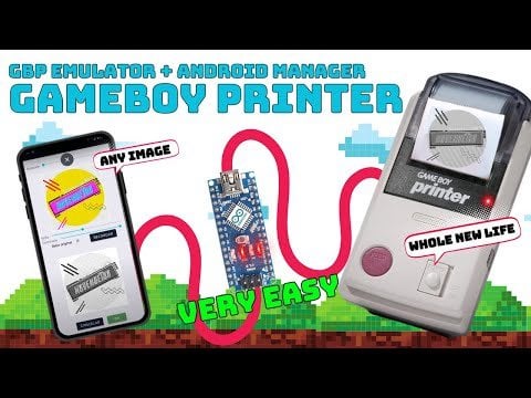 Game Boy Printer - Print ANY Image from Your Phone! EASY Project! Emulator + Android Manager
