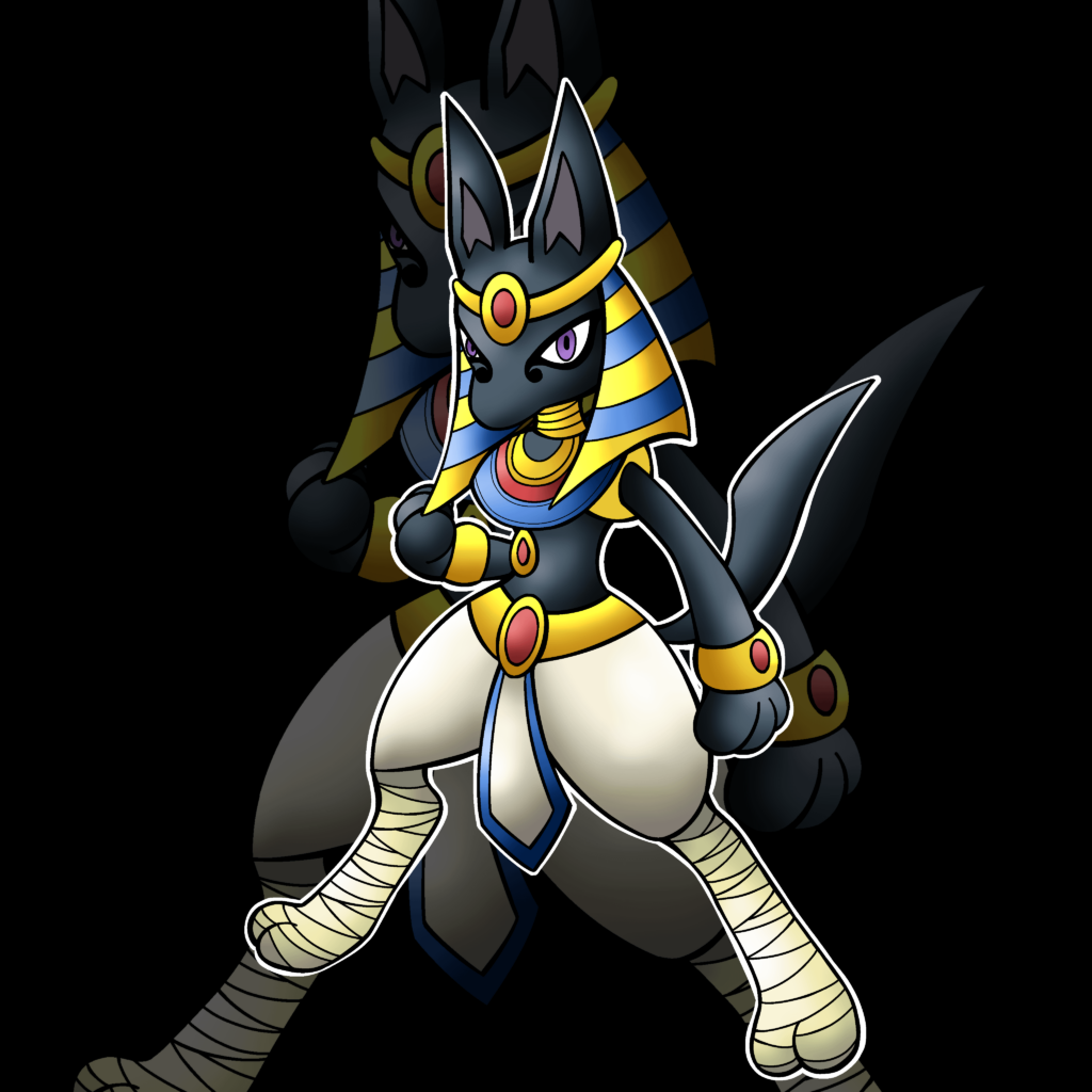 Egypt based Lucario (OC)