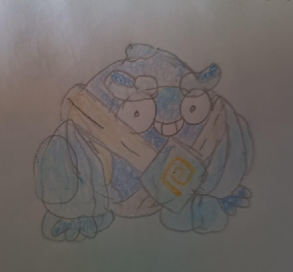Darulett, fusion between Darumaka and Golett (OC)