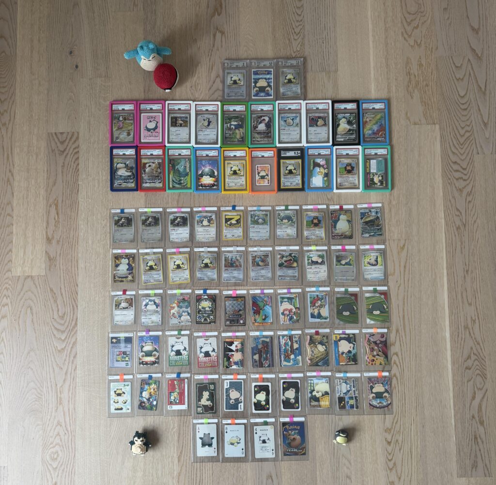 My snorlax collection after 1 year