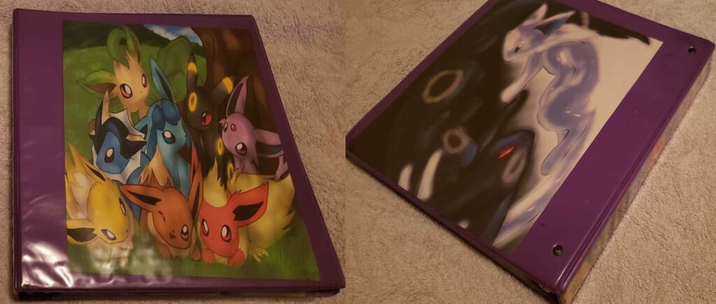 My Old Eevee Binder, circa 2006~2011