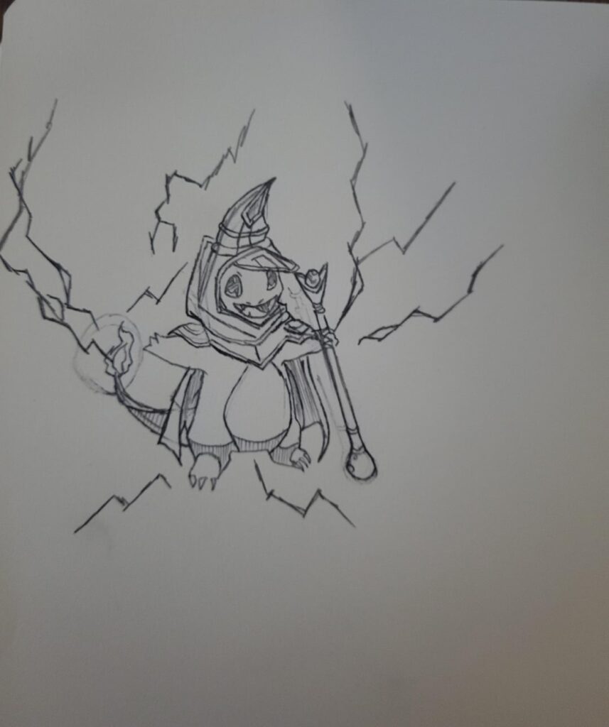 I drew charmander!