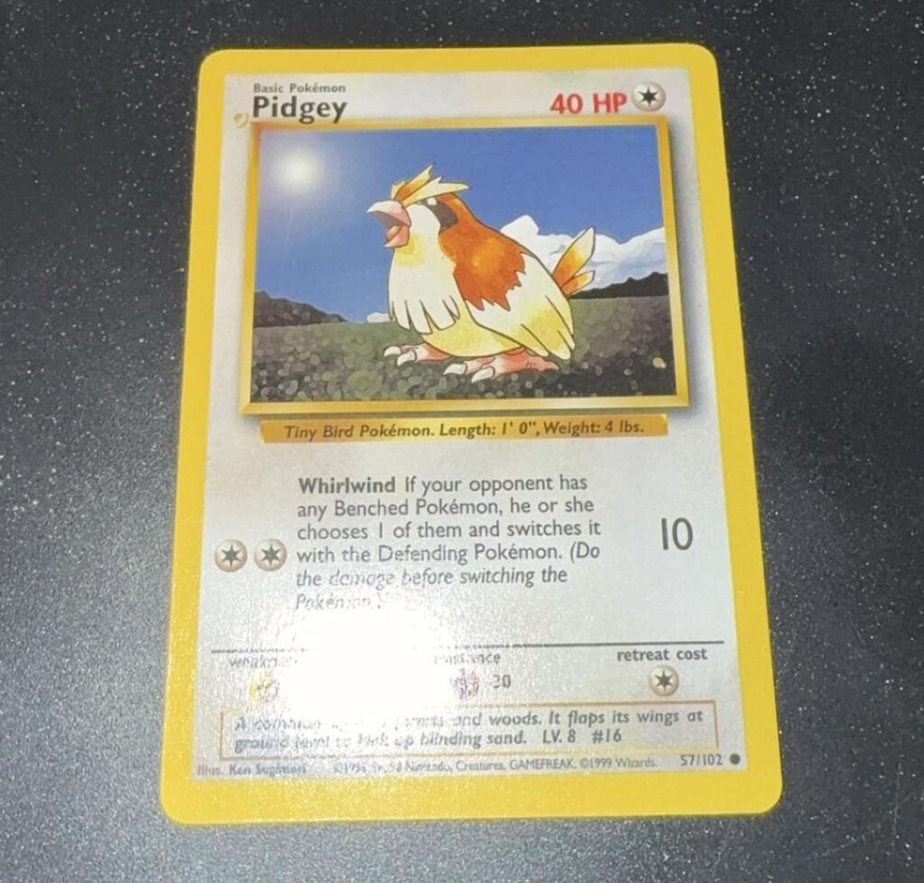 Base set Pidgey error