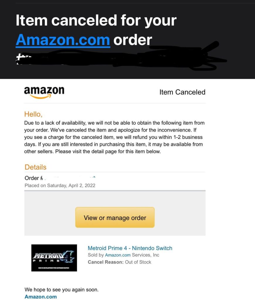 Amazon just broke my heart!