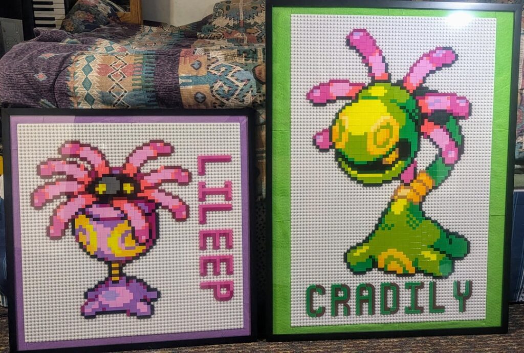 Lileep & Cradily LEGO Pixel Art