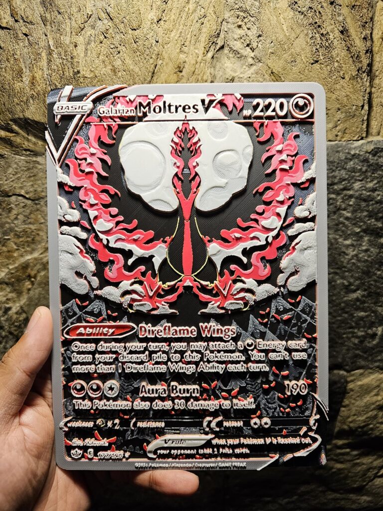 Some 3d printed pokemon cards I've made