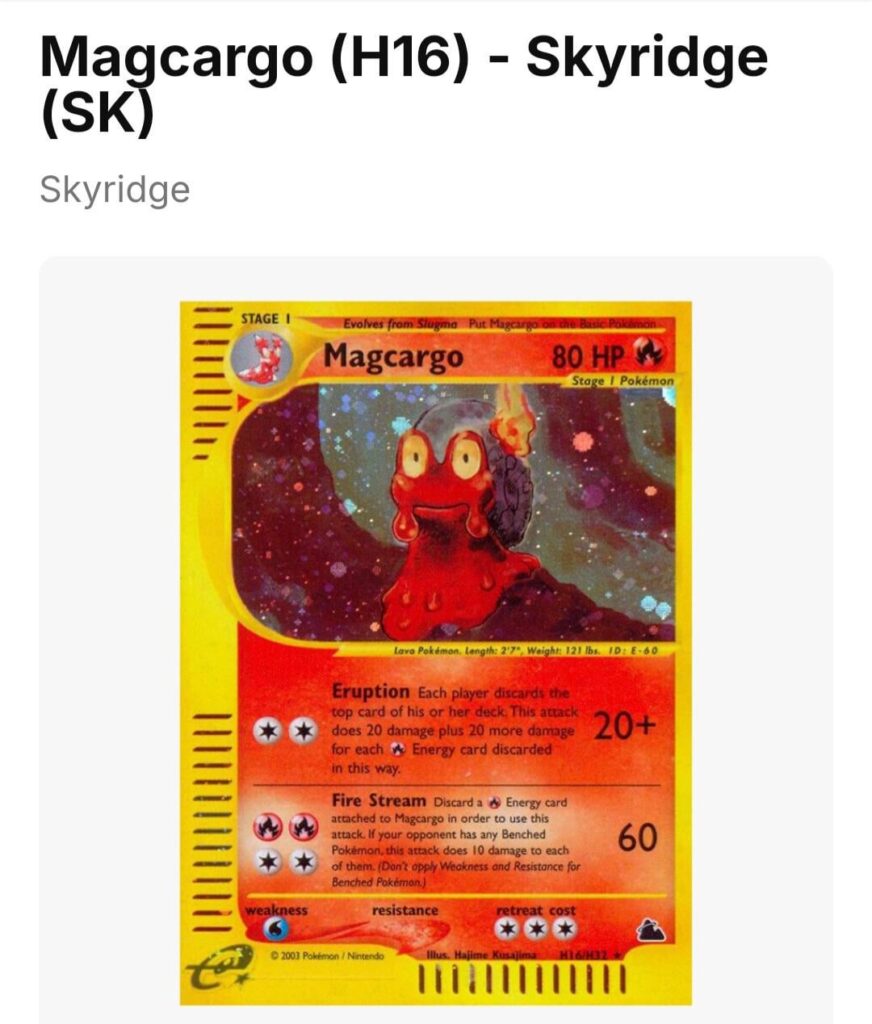 Looking for Magcargo H16 in French