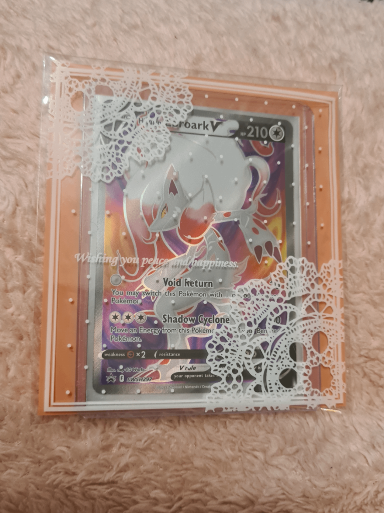 A card I never opened after receiving due to the packaging