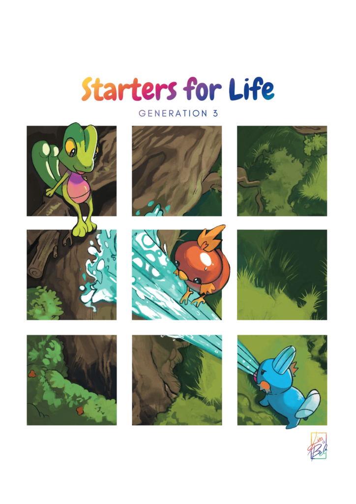 Just finished Gen 3 of "Starters for Life" 🌊🌳