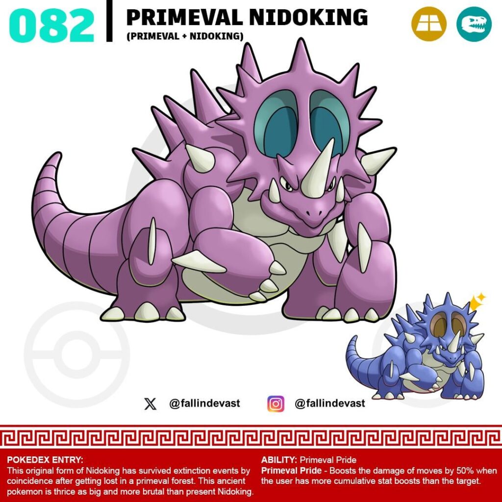 Primeval Nidoking Form Fakemon