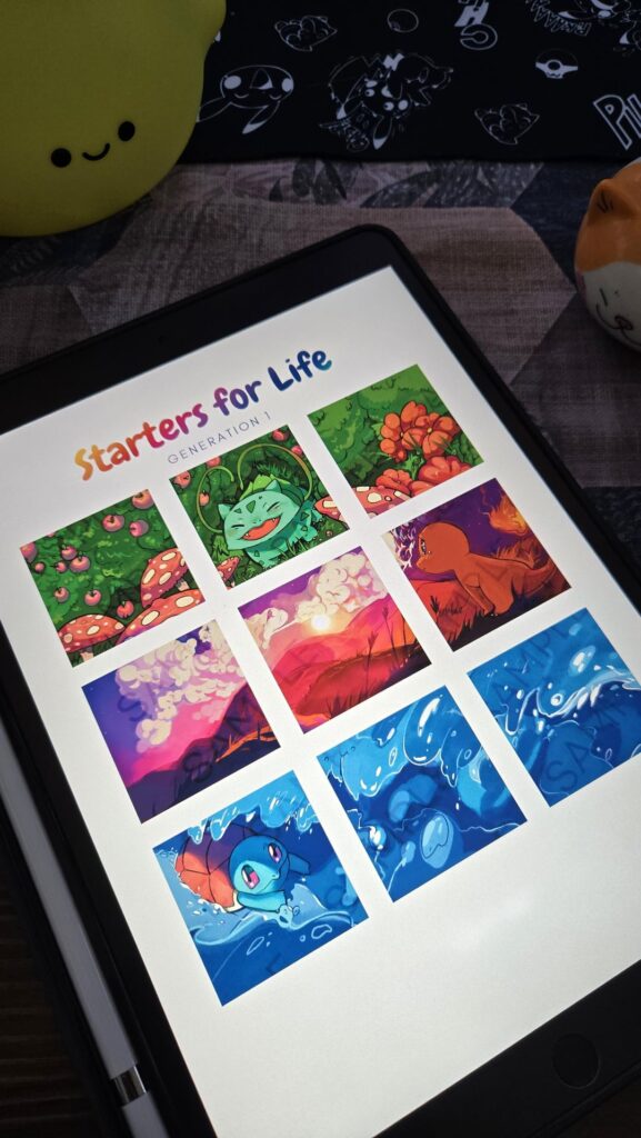 Starters for Life - mini illustration project ft. assistant reveal [OC]
