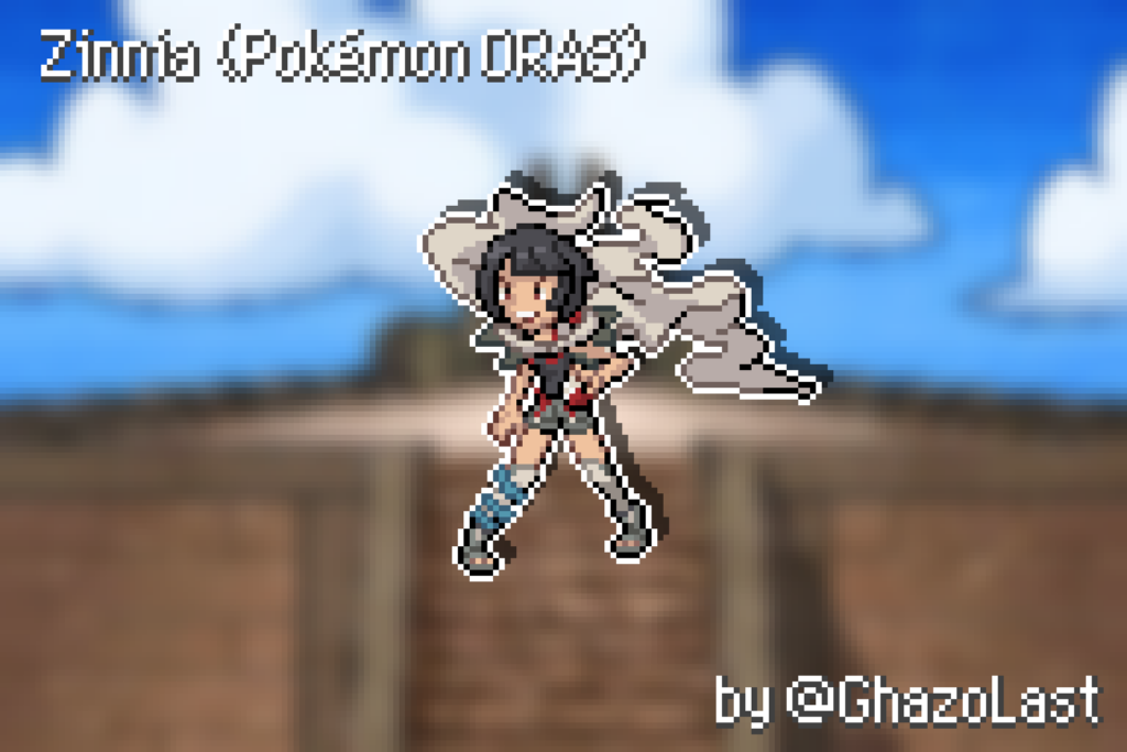 Zinnia (Pokémon ORAS) but it's a Gen 5-ish Sprite